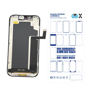 DISPLAY LCD MX FHD INCELL PER APPLE IPHONE 17 PRO MAX TOUCH SCREEN VETRO SCHERMO FRAME NERO 120HZ (IC INTERCAMBIABILE)