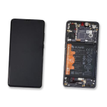 TOUCH SCREEN SCHERMO ORIGINALE SERVICE PACK PER HUAWEI P30 NERO CON FRAME E BATTERIA 02354HLT